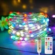 RGB LED-гірлянда 20м (200 діодів), 24 динамічні режими, технологія туману, пульт ДУ, USB-живлення - зображення 1