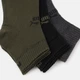 Набор женских носков коротких хлопковых Puma Elements Unisex Plain Quarter 3P 94710805 35-38 3 пары Green/Black (8720245957748) - изображение 3