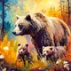 Пазл Медведица с медвежатами 1000 элементов CherryPazzi - изображение 2