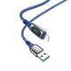 Кабель HOCO S51 USB - Lightning Extreme charging data cable с дисплеем 1.2m синий - изображение 2