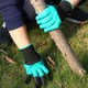 Садовые перчатки с когтями Garden Genie Gloves универсальный инструмент для садоводства, водонепроницаемые - изображение 9