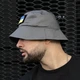 Панама Intruder Freedom Grey One Size + Подарунок Шеврон прапор України - зображення 3