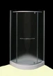 Душевая кабина с низким поддоном KO&PO FS-02 90х90х195 см полукруглая матовое стекло распашные двери (C10199) - изображение 3