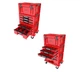 Набір ящиків для інструментів на платформі, 21", 525x345x885, SYSTEM PRO Drawer Workshop Set 4 Red, Z258360PG003, QBRICK - изображение 2