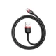 Кабель Baseus Cafule Cable USB для Type-C 3A 1m Red+Black (CATKLF-B91) - зображення 4