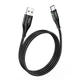 Кабель HOCO U93 USB to Type-C Shadow 3A 1,2m LED індикатор Black - зображення 2