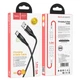 Кабель HOCO U93 USB to Type-C Shadow 3A 1,2m LED індикатор Black - зображення 3