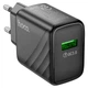 Мережеве зарядне HOCO CS21A 1USB QC3.0 18W black - изображение 1