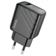 Мережеве зарядне HOCO CS21A 1USB QC3.0 18W black - изображение 2
