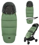 Зимовий конверт в коляску 2в1 Momi Sleeping Bag Green дитячий флісовий конверт універсальний спальний мішок у коляску, санки, автокрісло з капюшоном, трансформується у сумку для аксесуарів, дитячий утеплений конверт на зиму - зображення 1