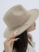 Шерстяная шляпа федора D.Hats цвет бежевый - изображение 4