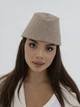 Пилотка из кашемира D.Hats кофейного цвета - изображение 1