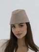 Пилотка из кашемира D.Hats кофейного цвета - изображение 2