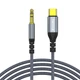 Адаптер ColorWay USB Type-C - 3.5 мм (M/M), 1.2 м, Gray (CW-CBPDJ071-G) - изображение 1