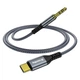 Адаптер ColorWay USB Type-C - 3.5 мм (M/M), 1.2 м, Gray (CW-CBPDJ071-G) - изображение 2