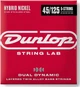 Струны для бас-гитары Dunlop DBHYN45125 Dual Dynamic Layered Twin Alloy Hybrid Wound Nickel Bass Strings 45-125 | 5-string - изображение 1