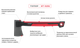 Топор, 930 г, ручка из фибергласса, INTERTOOL STORM HT-0292 - изображение 10
