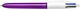 Набір кулькових ручок BIC 4 Colours Shine Purple 1 мм 12 шт (3086123502901) - зображення 2