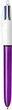 Набір кулькових ручок BIC 4 Colours Shine Purple 1 мм 12 шт (3086123502901) - зображення 4