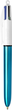 Набір кулькових ручок BIC 4 Colours Shine Blue 1 мм 12 шт (3086123494893) - зображення 4