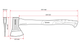 Топор, 1000 г, ручка из фибергласса INTERTOOL HT-0263 - изображение 12