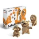 3D Пазл Картонный Cartonic Трио Диких Животных Safari Trio 267 деталей - изображение 1