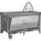 Ліжечко-манеж Lionelo Flower Grey Scandi 84 х 125 х 41 см - сірий - изображение 1