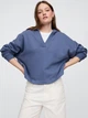 Худи утепленное на флисе оверсайз женское GAP 551396242 S Синее (1159843896) - изображение 1