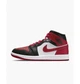 Кроссовки женские Jordan 1 Mid Bred Toe 38.5 Червоний BQ6472-079 - изображение 2