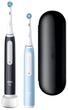 Набір електричних зубних щіток Oral-B iO3 Чорна та Блакитна + Футляр (8006540731772) (955555907691768) - Уцінка - зображення 3