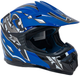 Kask Motocyklowy Enduro Niebieski rozmiar S (5903864984217) - obraz 1