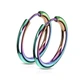 Серьги-кольца Spikes SE3065W-14 из стали разноцветные (Диаметр: 14мм) - изображение 1