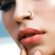 Серьга полукольцо для пирсинга носа Spikes T23NOH2-1810-K из титана (Толщина: 1мм; Диаметр:10мм; Цвет: Черный) - изображение 5