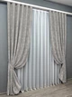 Комплект готовых штор VR-Textil Жаккард Sultan XO №1124ш Светло-серый 100х270 см 2 шт (31-420) - изображение 3