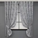 Комплект коротких штор VR-Textil Жаккард Sultan XO № 1124ш Жаккард Светло-серый 130х170 см 2 шт (35-0118) - изображение 1