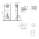 Комплект для ванной комнаты: подвесной унитаз Crow Ultra Quiet 520×360×290 + комплект инсталляции (QT05335172W48202) - изображение 2