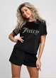 Женская велюровая пижама FS Juicy Футболка + Шорты L Black (7603) - изображение 1