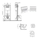 Комплект для ванной комнаты: подвесной унитаз Jay Ultra Quiet 520x360x320 + комплект инсталляции (QT07335175W48198) - изображение 2