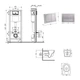 Комплект для ванной комнаты: подвесной унитаз Jay Ultra Quiet 520x360x320 + комплект инсталляции (QT07335175W48204) - изображение 2