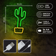 Декоративна неонова LED вивіска Forever Light CACTUS 14 x 33 см (RTV100211) - зображення 3