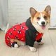 Зимний комбинезон для собак с принтом бульдогов XXL Красний - изображение 5
