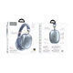 Наушники беспроводные полноразмерные HOCO W35 Max Joy BT5.3 поддержка TF AUX Sky Blue - изображение 2
