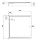 Душевой поддон Lidz Kapielka ST80x80х14, квадратный LKAST808014 - изображение 5
