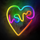 Декоративна неонова LED вивіска Forever Light LOVE IN HEART FLRN02 28 x 25.5 см (RTV100439) - зображення 2