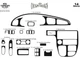 Накладки на панель для Kia Carnival 2002-2013 гг - изображение 3