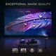 Ультрапортативний проектор для дому та офісу, Full HD 1920x1080, 500 Лм, Wi-Fi, Bluetooth, LED, чорний - зображення 5