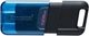 USB Flash Kingston 128GB USB 3.2 Type-C DataTraveler 80M Black/Blue, Retail - зображення 1