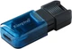 USB Flash Kingston 128GB USB 3.2 Type-C DataTraveler 80M Black/Blue, Retail - зображення 2