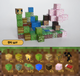 Магнитный конструктор Minecraft Майнкрафт Сакура 94 блоков 5 случайных фигурок - изображение 1