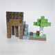 Магнитный конструктор Minecraft Майнкрафт Дом в джунглях 128 блоков 6 случайных фигурок - изображение 3